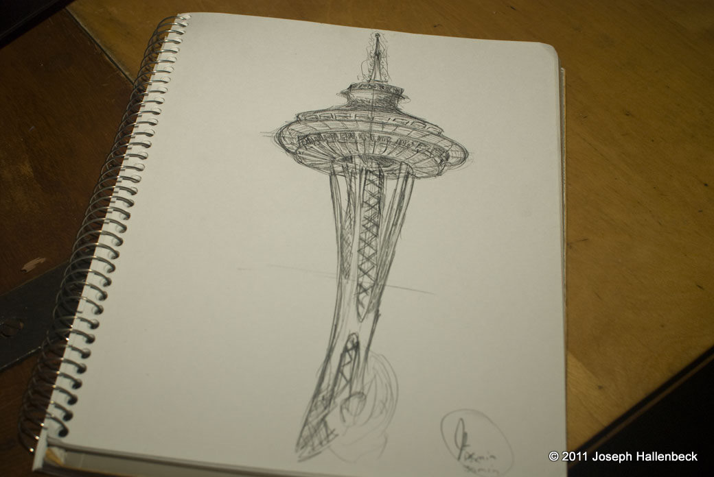 Space Needle Sketch